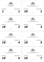 SuperShow Exhibitor Card - Single-Part Exhibitor Cards (A7 on A4)